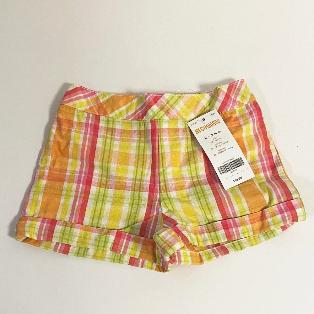 Gymboree Plaid Multicolor Shorts